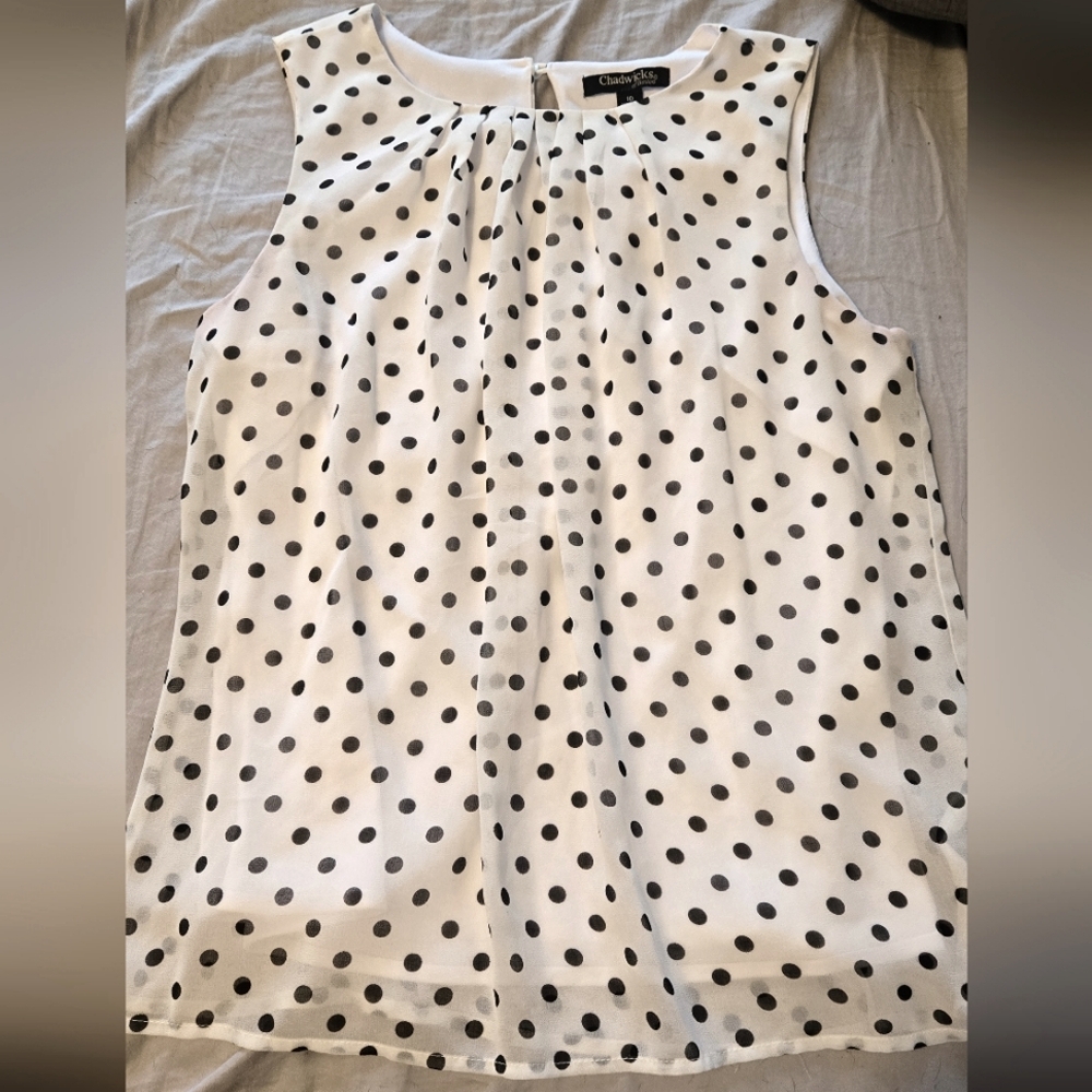 Chadwick's Polka Dot Professional Top